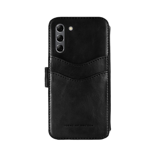 iDeal of Sweden STHML Wallet Case priekš Samsung Galaxy S21 G991 - Black - mākslīgās ādas sāniski atverams maciņš ar bamperu uz magnēta