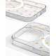 iDeal of Sweden Clear MagSafe Back Case priekš Apple iPhone 16 Pro Max - Golden Hearts - silikona aizmugures apvalks / bampers-vāciņš