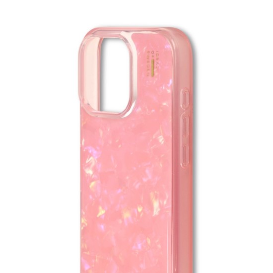 iDeal of Sweden Pearlised Back Case priekš Apple iPhone 16 Pro - Pink - silikona-plastikāta aizmugures apvalks / bampers-vāciņš