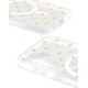 iDeal of Sweden Clear MagSafe Back Case priekš Samsung Galaxy S25 5G S931 / S24 5G S921 - Golden Hearts - silikona aizmugures apvalks / bampers-vāciņš