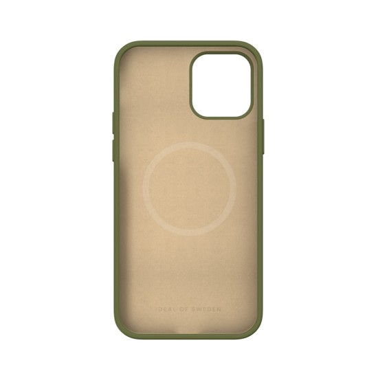 iDeal of Sweden Silicone MagSafe Back Case priekš Apple iPhone 12 / 12 Pro - Khaki - silikona aizmugures apvalks / bampers-vāciņš