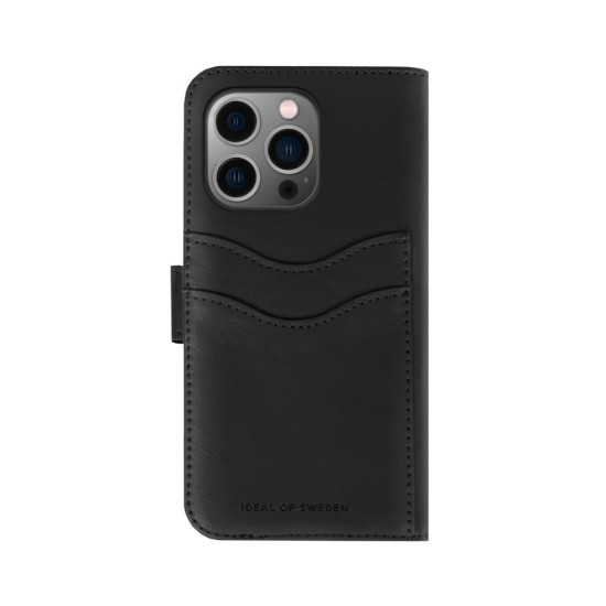 iDeal of Sweden Magnet Wallet+ Case priekš Apple iPhone 13 mini - Black - mākslīgās ādas sāniski atverams maciņš ar bamperu uz magnēta