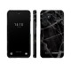 iDeal of Sweden Fashion Back Case priekš Samsung Galaxy A54 5G A546 - Black Thunder Marble - plastikāta aizmugures apvalks ar iebūvētu metālisku plāksni / bampers-vāciņš