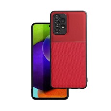 Forcell Noble Back Case priekš Xiaomi 15 - Sarkans - mākslīgās ādas aizmugures apvalks ar iebūvētu metālisku plāksni / bampers-vāciņš