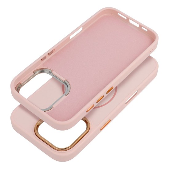 Frame MagSafe Back Case priekš Apple iPhone 17 - Rozā - matēts silikona aizmugures apvalks / bampers-vāciņš