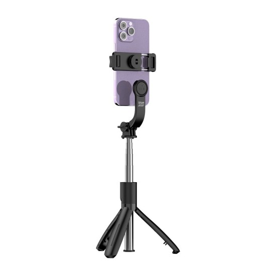 BlueStar L21 Bluetooth remote control Selfie Stick with Tripod - Melns - Selfie monopod Teleskopisks Universāla stiprinājuma statīvs