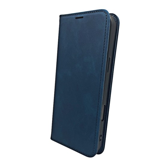 Smart Suede Book Case priekš Samsung Galaxy S20 FE G780 - Tumši Zils - sāniski atverams maciņš ar stendu / grāmatveida maks