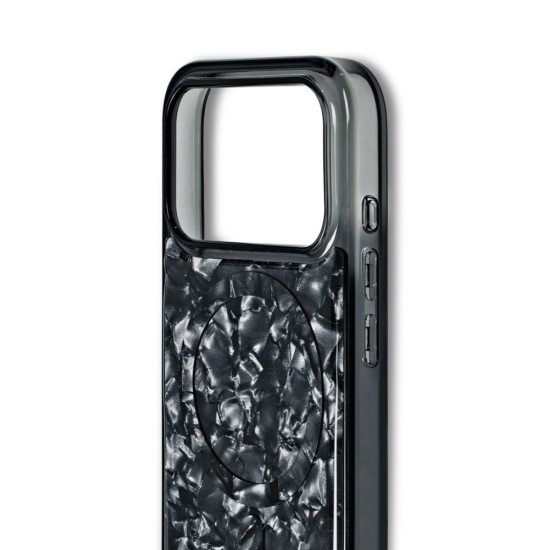 iDeal of Sweden Pearlised MagSafe Back Case priekš Apple iPhone 17 Pro - Black - silikona-plastikāta aizmugures apvalks / bampers-vāciņš
