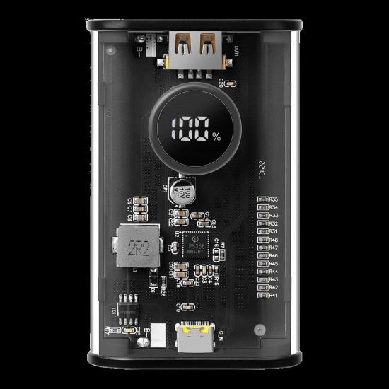 Tactical C4 Explosive 9600mAh Power Bank PD 20W / QC 3.0 with USB / USB-C ports - Melns - Ārējas uzlādes batereja lādētājs-akumulators ar MagSafe