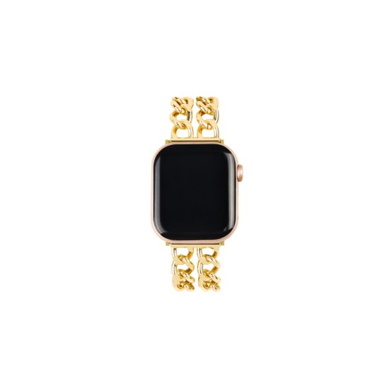 iDeal of Sweden Chain Watch Band priekš Apple Watch 42 / 44 / 45 / 46mm / Ultra 49 mm - Gold - siksniņa (josta) priekš pulksteņiem