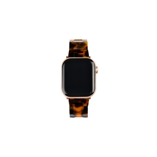 iDeal of Sweden Resin Watch Band priekš Apple Watch 38 / 40 / 41 mm / Series 10 / 11 (42mm) - Tortoise - siksniņa (josta) priekš pulksteņiem