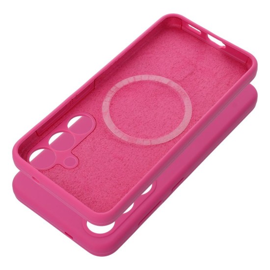 OEM Silicone Back Case with MagSafe (Microfiber Soft Touch) priekš Samsung Galaxy S26 5G - Sārts - matēts silikona aizmugures apvalks