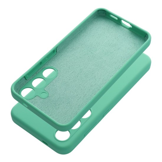 OEM Silicone Back Case (Microfiber Soft Touch) priekš Xiaomi Redmi Note 15 Pro+ / Poco M8 Pro - Tirkīzs - matēts silikona aizmugures apvalks / bampers-vāciņš