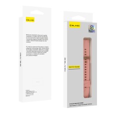18mm Blavec Silicone Watch Band - Rozā - silikona siksniņas (jostas) priekš pulksteņiem
