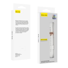 18mm Blavec Silicone Watch Band - Balts - silikona siksniņas (jostas) priekš pulksteņiem