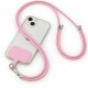 Adjustable Universal Phone Lanyard Crossbody Strap - Gaiši rozā - Regulējama universāla telefona kakla un pleca siksniņa