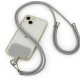 Adjustable Universal Phone Lanyard Crossbody Strap - Gaiši pelēka - Regulējama universāla telefona kakla un pleca siksniņa
