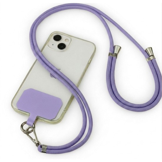Adjustable Universal Phone Lanyard Crossbody Strap - Ceriņu - Regulējama universāla telefona kakla un pleca siksniņa