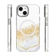 Epoxy MagSafe Back Case priekš Apple iPhone 17 Pro Max - Zelts / Balts - silikona aizmugures apvalks no epoksīda sveķiem / bampers-vāciņš