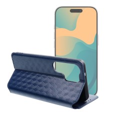 Cubic Book Case priekš Samsung Galaxy A37 5G A376 - Zils - sāniski atverams maciņš ar magnētu un stendu