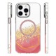 Epoxy MagSafe Back Case priekš Apple iPhone 15 - Zelts / Rozā - silikona aizmugures apvalks no epoksīda sveķiem / bampers-vāciņš