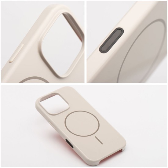 Glossy Mag Cover with MagSafe priekš Apple iPhone 17 Pro Max - Misted Sage - plastikāta aizmugures apvalks / bampers-vāciņš