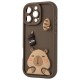 Ultra Trendy 3D Back Case priekš Apple iPhone 14 - Brūns - silikona aizmugures apvalks / bampers-vāciņš