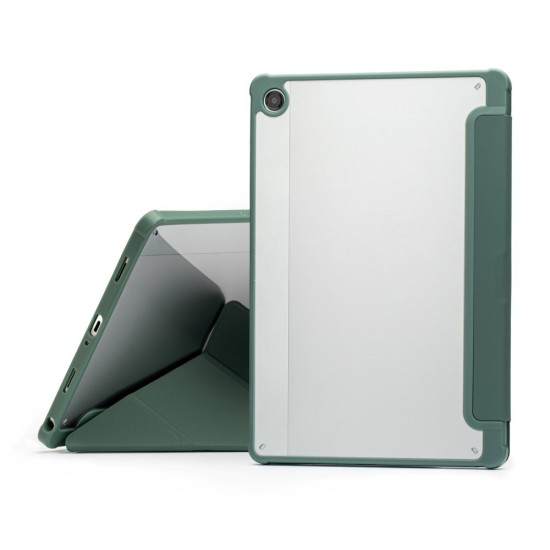 Reach Origami Case priekš Samsung Galaxy Tab A11 Plus X230 / X236 / A9 Plus X210 / X215 / X216 - Tumši Zaļš - sāniski atverams maciņš ar magnētu un stendu