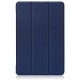 Tri-fold Stand PU Smart Auto Wake/Sleep Leather Case priekš Xiaomi Redmi Pad 2 Pro - Tumši Zils - sāniski atverams maciņš ar stendu