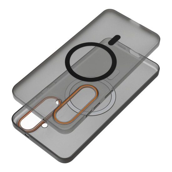 Go Orange MagSafe Back Case priekš Xiaomi 17 - Melns - plastikāta aizmugures apvalks / bampers-vāciņš