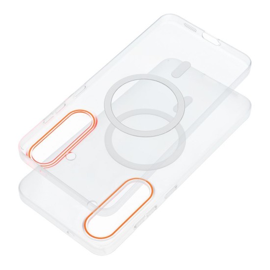 Go Orange MagSafe Back Case priekš Xiaomi 17 - Caurspīdīgs - plastikāta aizmugures apvalks / bampers-vāciņš