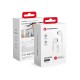 Forcell HR-ME25 Wired Stereo Earphones with Remote and Mic Lightning - Baltas - Universālas Lightning stereo austiņas ar mikrofonu un pulti