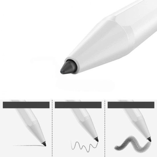 Tech-Protect Digital Magnetic Pen Touch Screen Stylus Drawing for iPad - Balts - Universāls vadības kociņš / pildspalva priekš ekrāniem (Apple Pencil)