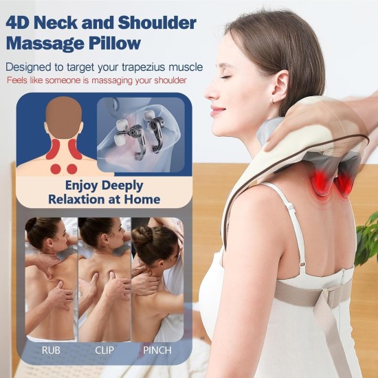 Reach KN01 Shiatsu Shoulder and Neck Massager with Heating Function - Plecu un kakla masāžas ierīce