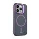 Etteri Morning Fog Back Case with MagSafe priekš Apple iPhone 15 Pro - Violets - silikona-plastikāta aizmugures apvalks / bampers-vāciņš