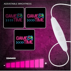 Forever Neolia Decorative Neon Plexi LED Light 40 x 20 x 2 cm (USB Plug) - Game Time - Dekoratīva neona LED lampa