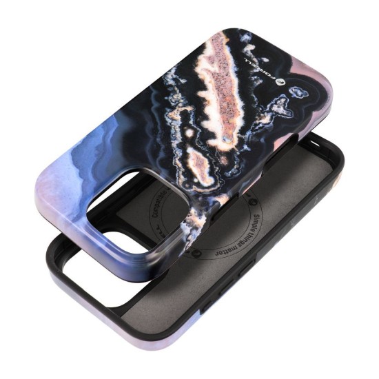 Forcell F-Protect Mirage Back Case with MagSafe priekš Apple iPhone 15 Pro - Gold Island - triecienizturīgs silikona-plastikāta aizmugures apvalks / bampers-vāciņš