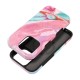 Forcell F-Protect Mirage Back Case with MagSafe priekš Apple iPhone 15 Pro - Pink Marble - triecienizturīgs silikona-plastikāta aizmugures apvalks / bampers-vāciņš