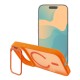 Forcell F-Protect Shadow Stand Premium Back Case with MagSafe priekš Apple iPhone 17 Pro - Oranžs - silikona-plastikāta aizmugures apvalks / bampers-vāciņš