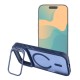 Forcell F-Protect Shadow Stand Premium Back Case with MagSafe priekš Samsung Galaxy S26 5G - Zils - silikona-plastikāta aizmugures apvalks / bampers-vāciņš