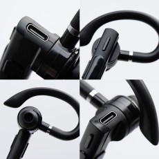 BlueStar Adventure Universāla Bluetooth V5.3 bezvadu austiņa - Melna