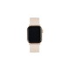 iDeal of Sweden Soft Braid Watch Band priekš Apple Watch 42 / 44 / 45 / 46mm / Ultra 49 mm - Perfect Beige - siksniņa (josta) priekš pulksteņiem