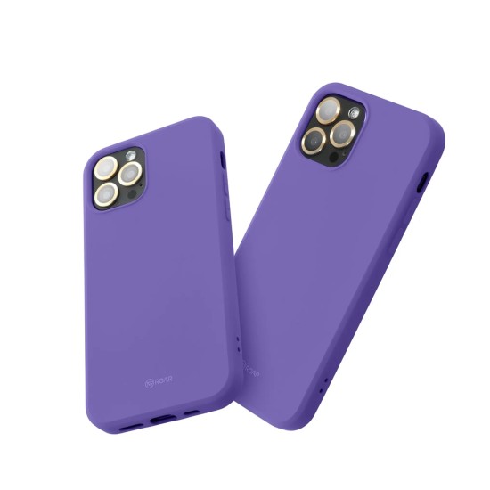 RoarKorea All Day Colorful Jelly Case priekš Samsung Galaxy A17 4G A175 / A17 5G A176 - Violets - matēts silikona apvalks / bampers-vāciņš