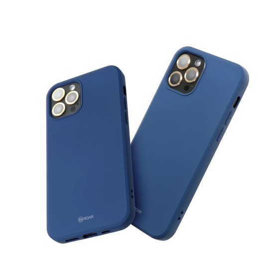 RoarKorea All Day Colorful Jelly Case priekš Samsung Galaxy A17 4G A175 / A17 5G A176 - Zils - matēts silikona apvalks / bampers-vāciņš