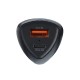 Forcell F-Energy Carbon Car Charger USB / Type-C ports PD 3.0 / QC 38W - Melns - USB un Type-C ātrs auto lādētājs telefoniem un planšetdatoriem