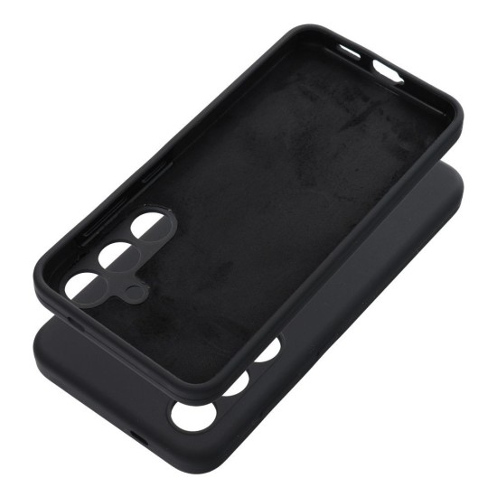 OEM Silicone Back Case (Microfiber Soft Touch) priekš Samsung Galaxy A27 5G A276 - Melns - matēts silikona aizmugures apvalks
