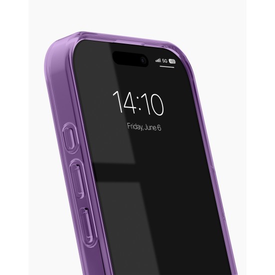 iDeal of Sweden Glitter Glow Back Case with MagSafe priekš Apple iPhone 16 - Amethyst Mist - silikona-plastikāta aizmugures apvalks / bampers-vāciņš