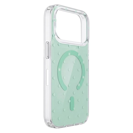 Bubble Dots MagSafe Back Case priekš Apple iPhone 16 Pro - Zaļš - silikona-plastikāta aizmugures apvalks / bampers-vāciņš