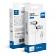BlueStar M09C Wired Stereo Earphones with Microphone USB Type-C - Baltas - Universālas USB-C stereo austiņas ar mikrofonu un pulti