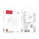 Hoco M95 Wired Stereo Earphones with Remote and Mic USB Type-C - Baltas - Universālas USB-C stereo austiņas ar mikrofonu un pulti